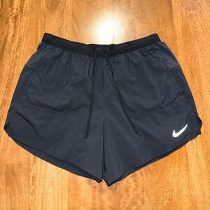Nike Running Shorts Mens Large Black Lined Dri Fit